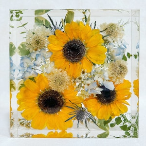 8x8” Resin Flower Preservation Block